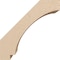 Ekena Millwork 5-inch W x 10-inch D x 10-inch H Imperial Rough Cedar Woodgrain TimberThane Knee Brace, Primed BRCUR05X10X10IMPRCPR - alternate 2